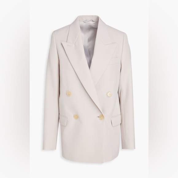 ACNE STUDIOS Double-breasted grain de poudre Balzer size DE 36 Stone - Picture 1 of 5